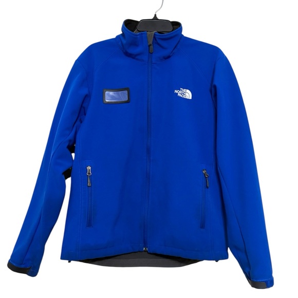 The North Face Other - The North Face Jacket WindWall Fleece Lined Thick Softshell Blue Full Zip size M